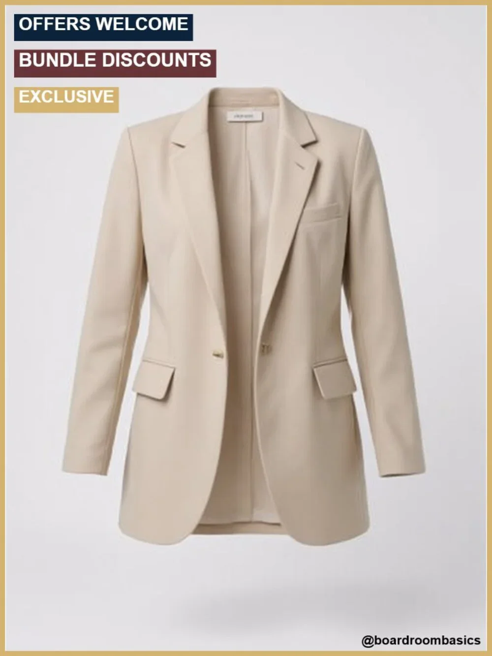 Open Front Blazer Long Sleeve Work Suit Jacket with Pocket Lightweight